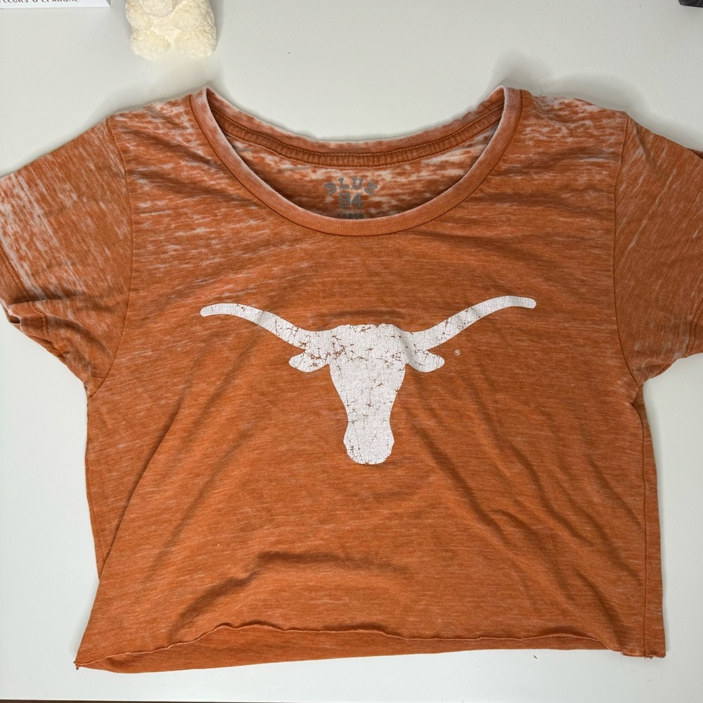 Cropped Texas Longhorns Tee